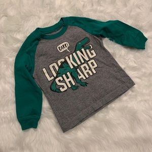 Toddler dinosaur long sleeve T-shirt